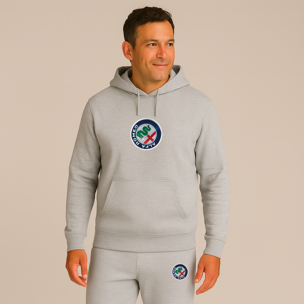 Men's Alfa Romeo Car Hoodie Joggers Set